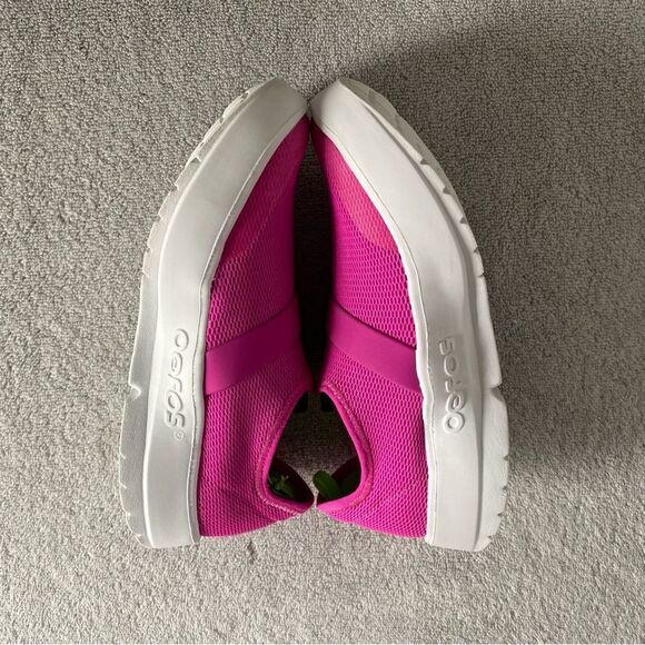 OOFOS Shoes Womens 5 Pink White Oomg Low Slip On Comfort Sneakers - Picture 5 of 8